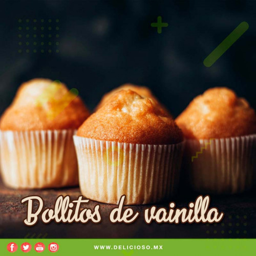 Bollitos de Vainilla Esponjosos (Cupcakes Sencillos)