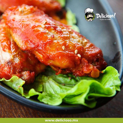 Alitas de Pollo a la BBQ (Al Horno o Fritas)