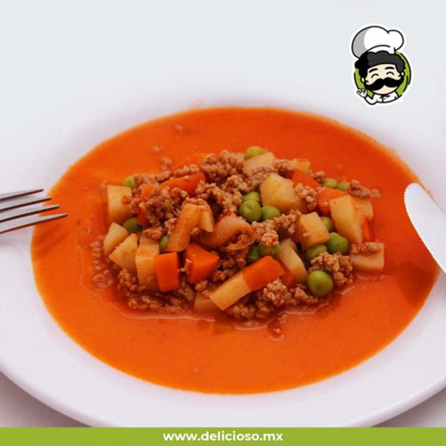 Picadillo de Res con Papas y Zanahoria (Casero)