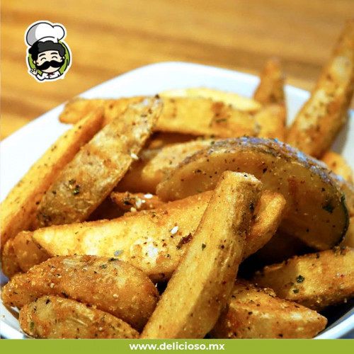 Papas Gajo Sazonadas al Horno (Estilo Rústico)