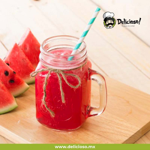 Agua de Sandía Natural y Refrescante