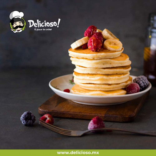 Hot Cakes Rellenos de Nutella (Súper Esponjosos)