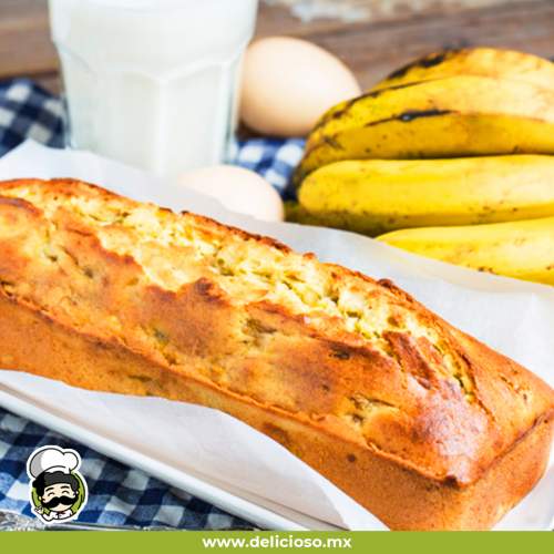 Panqué de Plátano Clásico (Sin Nuez): Receta Fácil