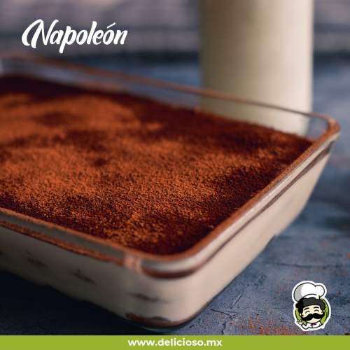 Postre Napoleón (Milhojas) de Galleta y Queso