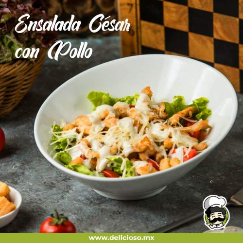 Ensalada César con Pollo: Receta Original de Tijuana