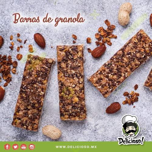 Barras de Granola y Chocolate Caseras (Sin Horno)