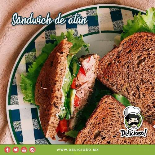 Sándwich de Atún Cremoso con Verduras (Lunch Escolar)