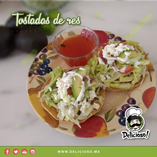 Tostadas de Res (Salpicón): Receta Mexicana Fresca