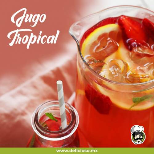 Jugo Tropical Multivitaminas: Piña, Naranja y Mango