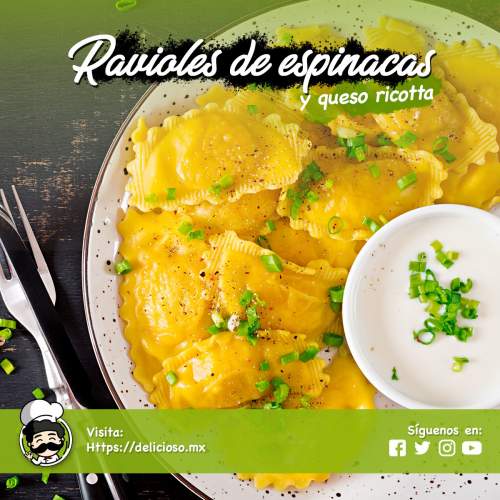 Ravioles de Espinaca y Ricotta: Clásico Italiano