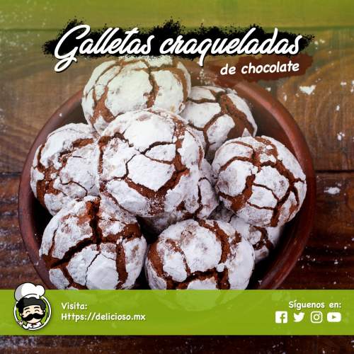 Galletas de Chocolate Craqueladas: Receta Suave y Húmeda