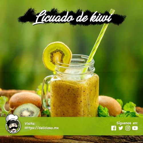 Licuado de Kiwi Refrescante y Energético (Rico en Vitamina C)