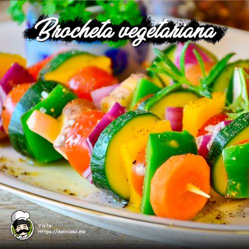 Brochetas vegetarianas