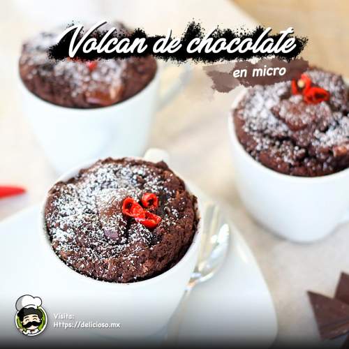 Volcán de Chocolate en Microondas: Postre en 5 minutos